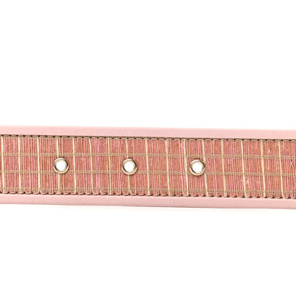 Chanel Calfskin Raffia CC Chain Belt 75 30 Pink 3 of 7
