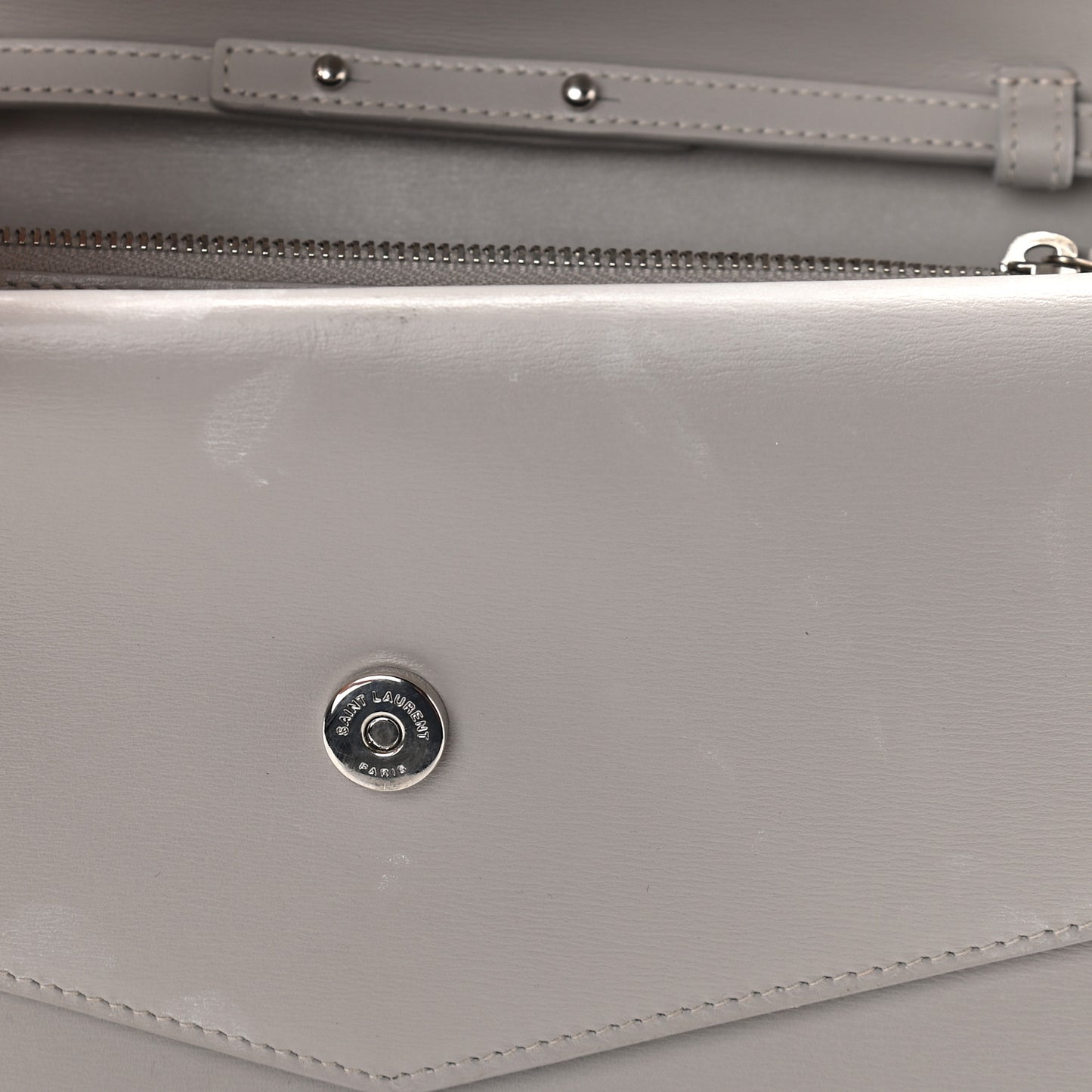 Smooth Calfskin Sulpice Monogram Chain Wallet Granite