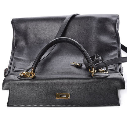 Hermes Veau Gulliver Kelly Retourne 35 Black 11 of 37