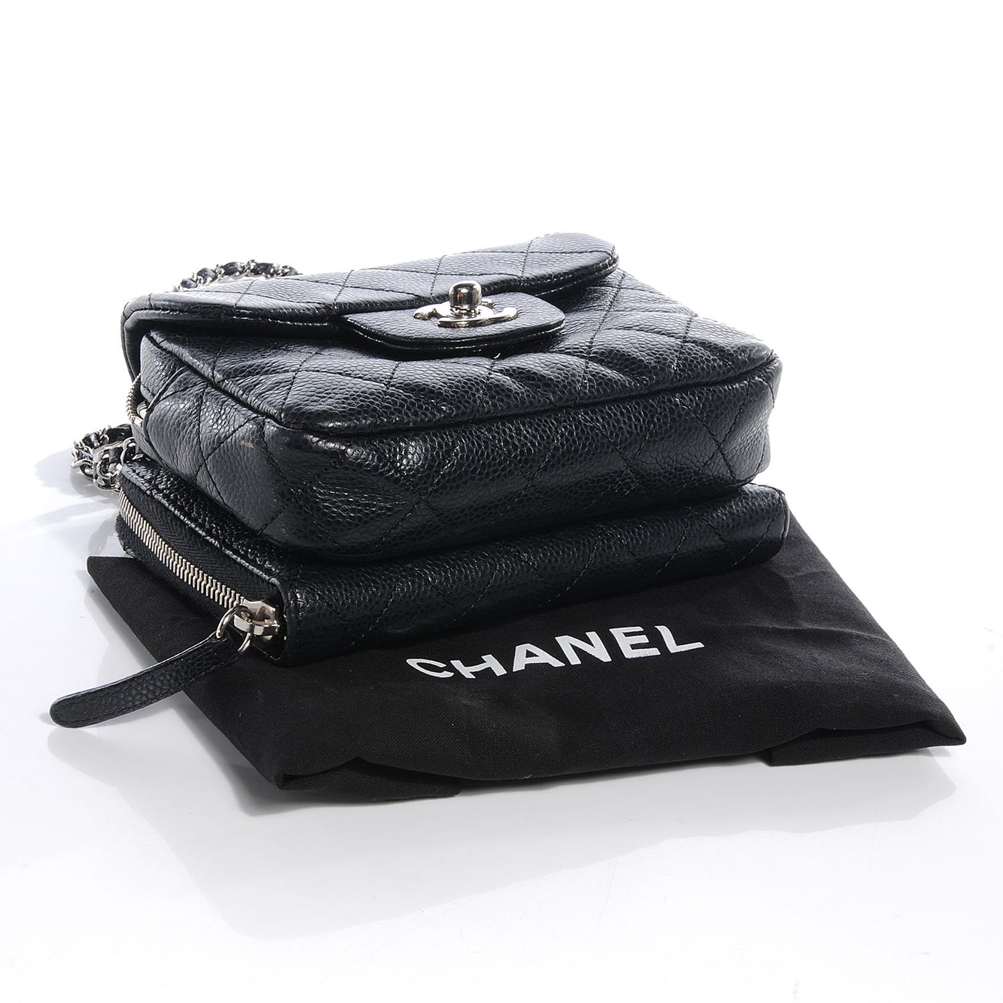 Caviar Quilted New Mini Flap Black