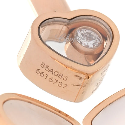 Chopard 18K Rose Gold Mother of Pearl Diamond Happy Hearts Wings Bangle Bracelet 4 of 5