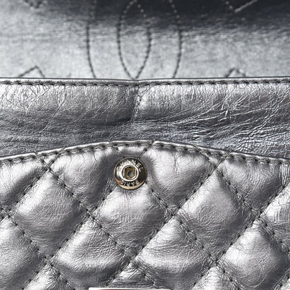 Chanel Metallic Aged Calfskin Quilted 2.55 Reissue 225 Flap Grey 10 of 14