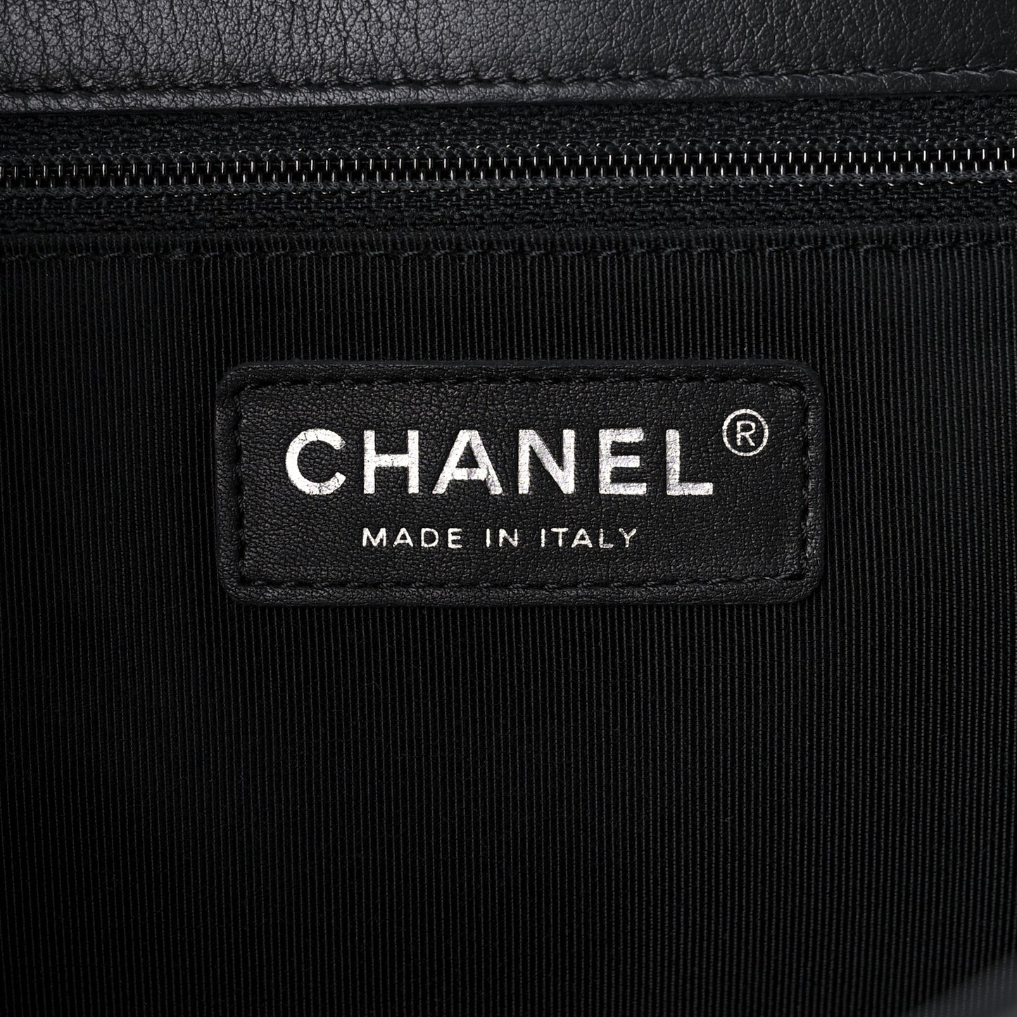 Calfskin Quilted Flap Tote Black