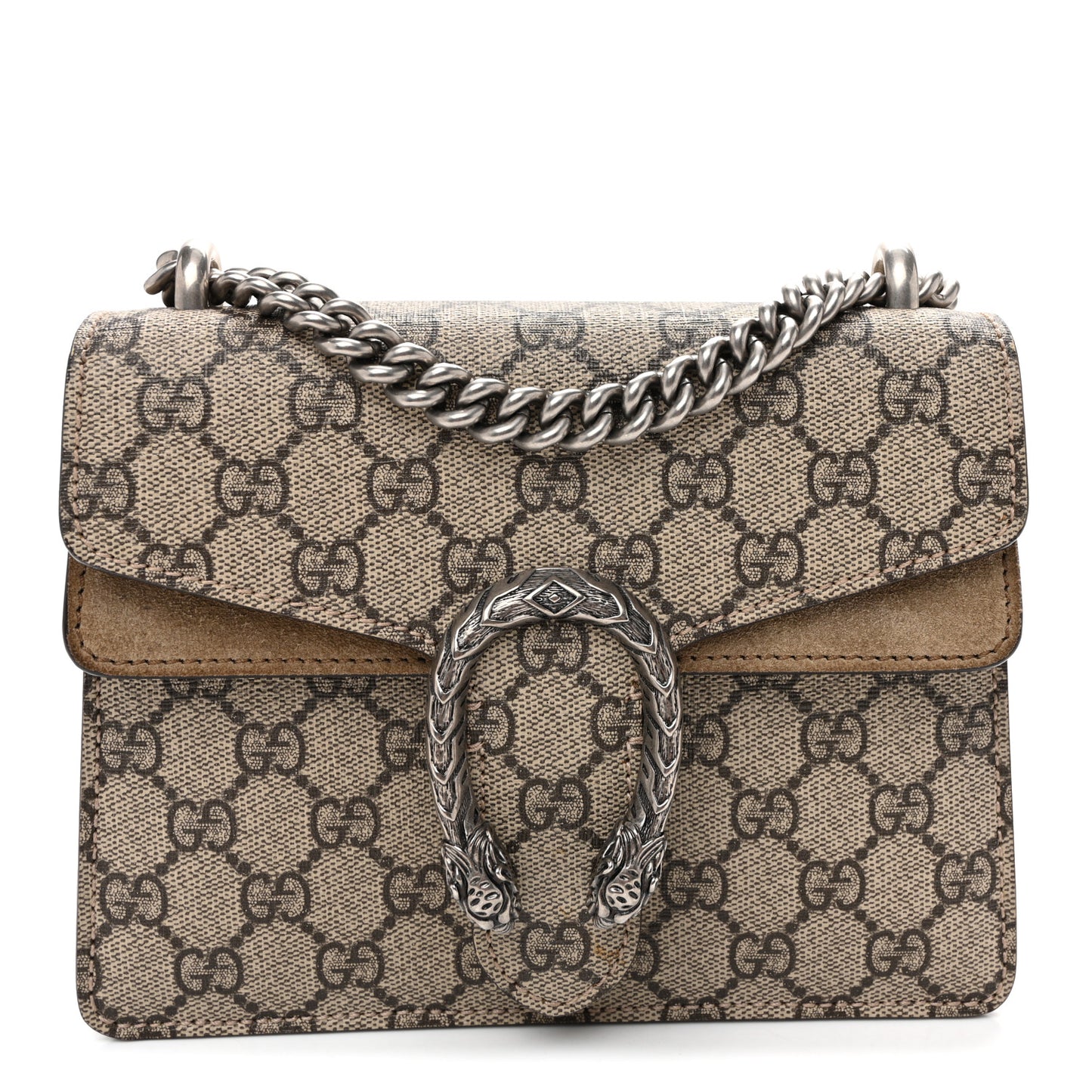 GG Supreme Monogram Mini Dionysus Shoulder Bag Taupe