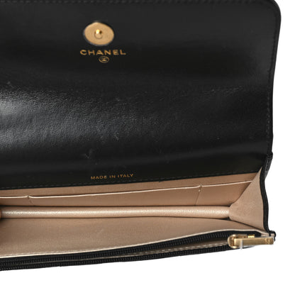 Chanel Lambskin Quilted Dynasty Flap Phone Holder With Chain Black 5 of 13