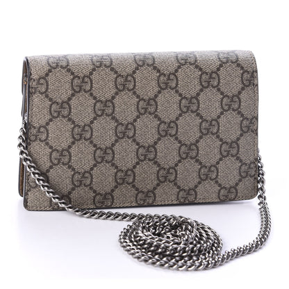 Gucci GG Supreme Monogram Super Mini Dionysus Shoulder Bag Taupe 3 of 12
