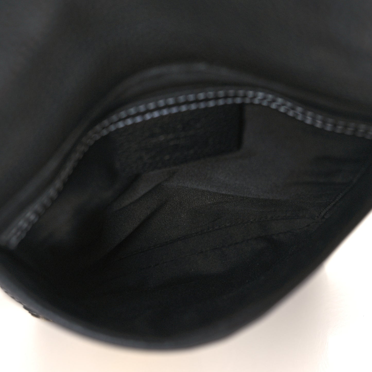 X KAWS Grained Calfskin Bee Saddle Pouch Black