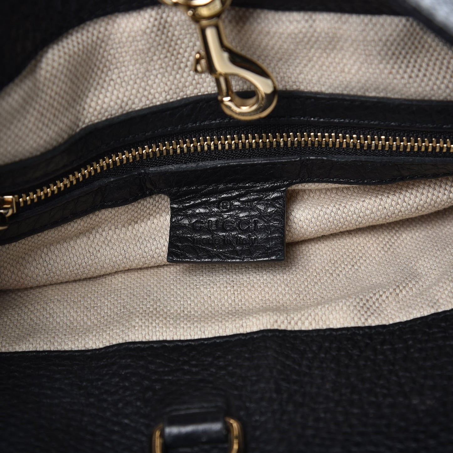 Pebbled Calfskin Medium Soho Chain Shoulder Bag Black