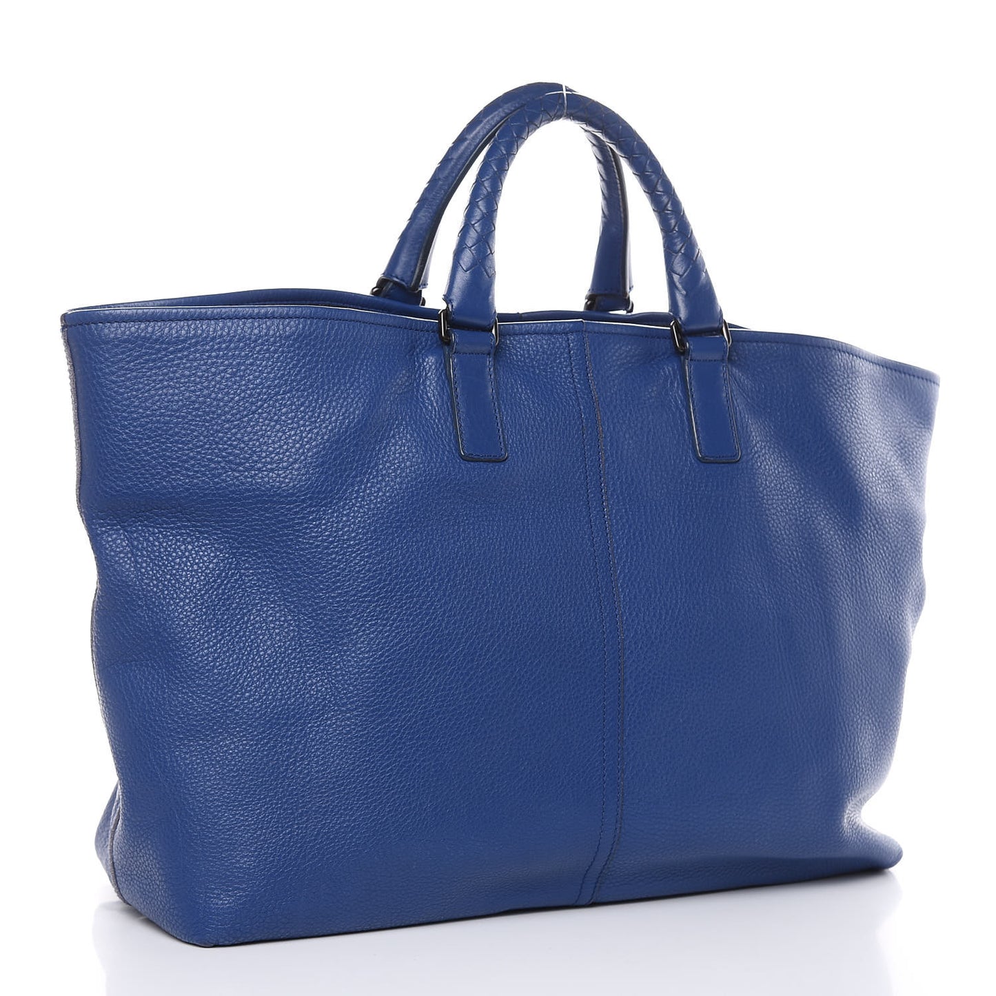 Cervo Deerskin Shopping Tote Cobalt