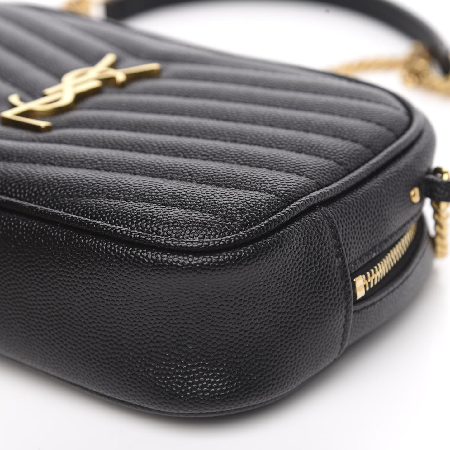 Grain De Poudre Matelasse Monogram Mini Lou Camera Bag Black