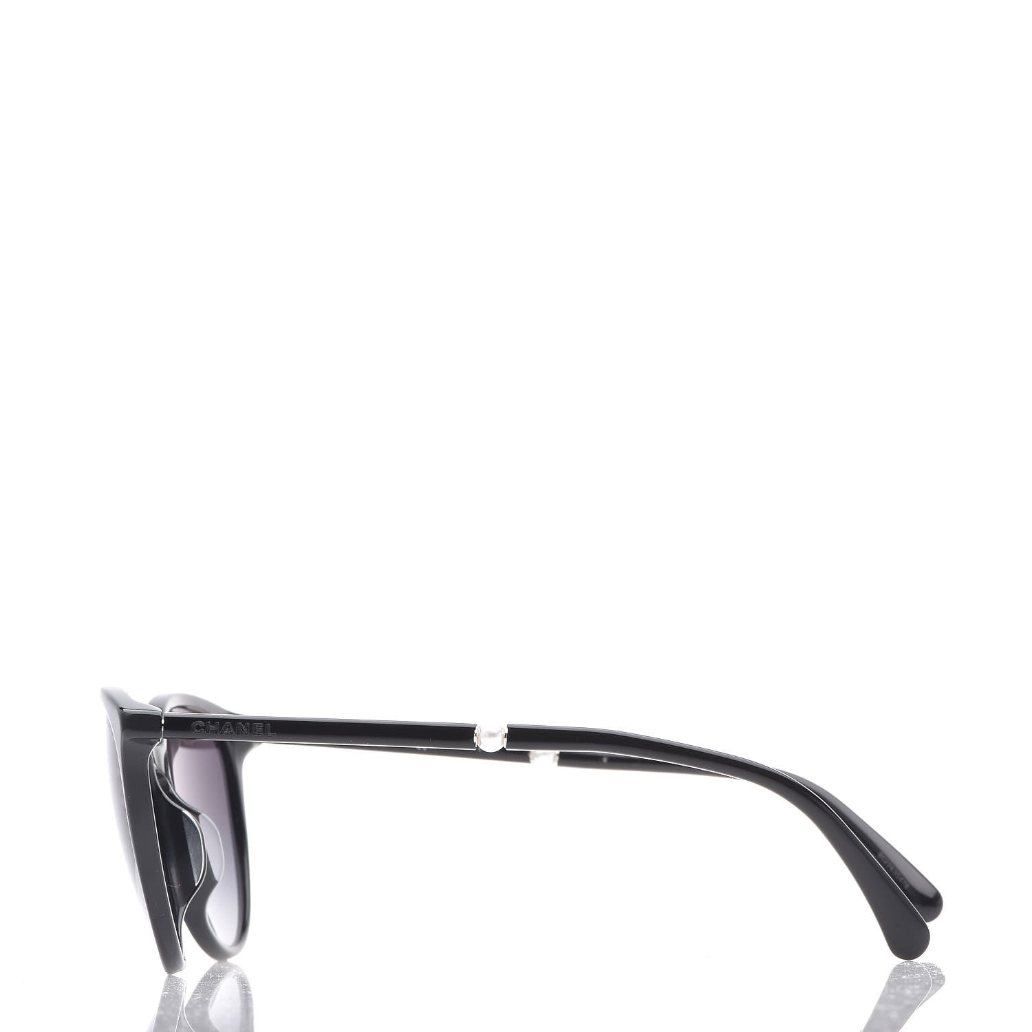 Chanel Acetate Butterfly Pearl Sunglasses 5394 Black 3 of 7