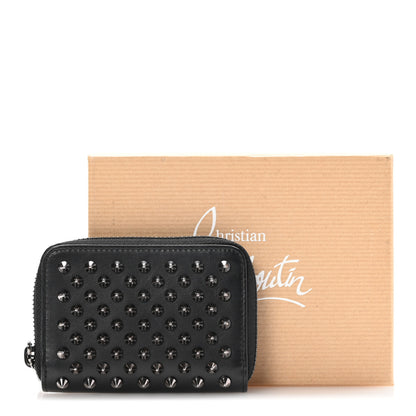 Christian Louboutin Calfskin Spiked Panettone Coin Purse Black 11 of 11