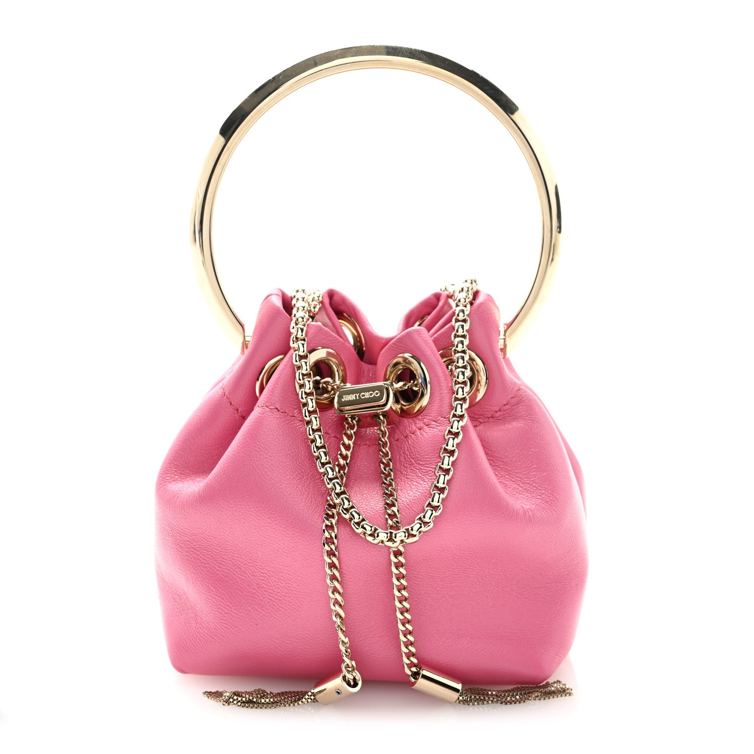 Jimmy Choo Lambskin Micro Bon Bon Bag Candy Pink 1 of 8
