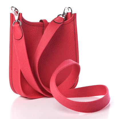 Hermes Taurillon Clemence Evelyne TPM Rose Extreme 3 of 10