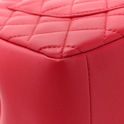 Chanel Lambskin Quilted Jumbo Mademoiselle Chic Flap Red 12 of 13