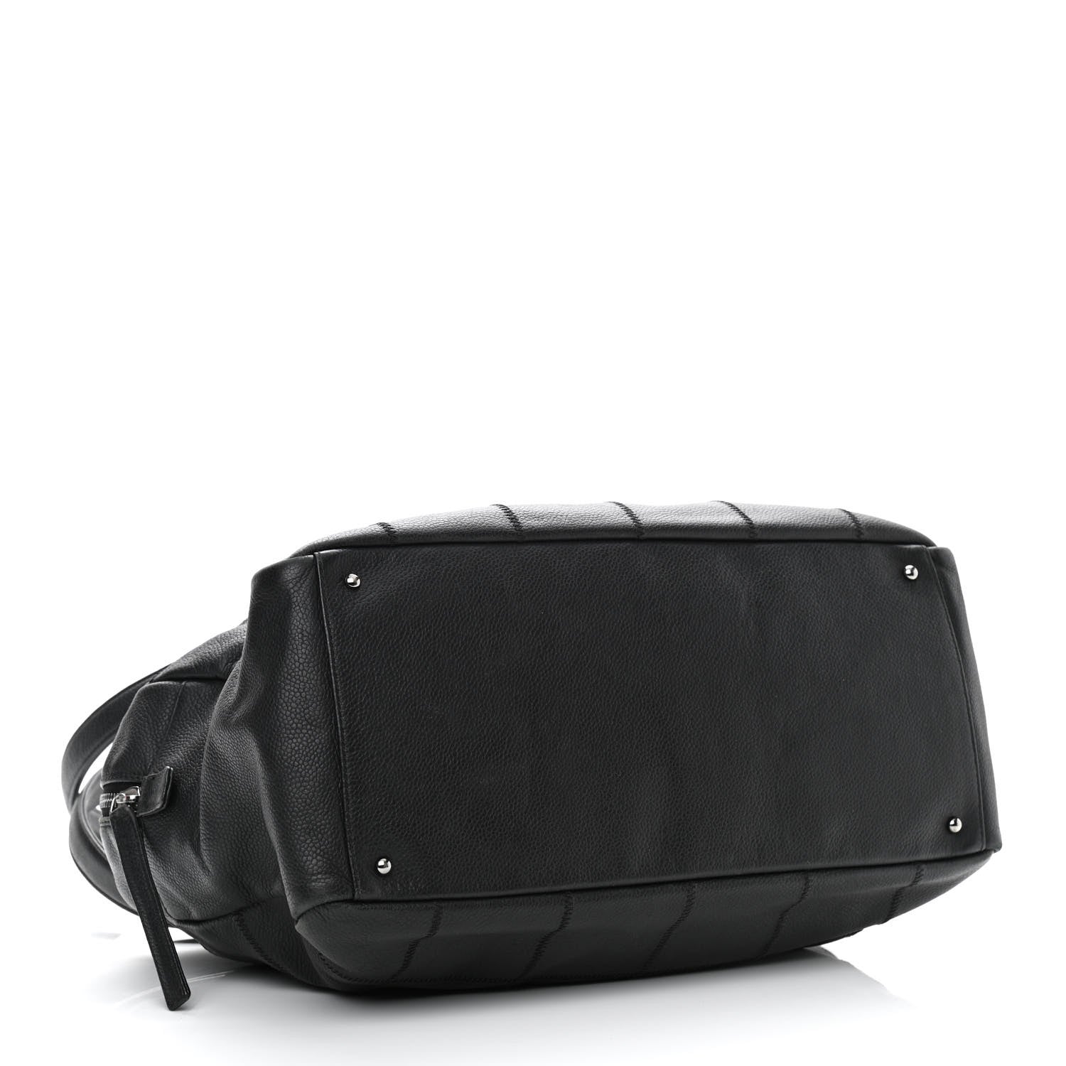 Chanel Caviar Square Stitched Large Tote Black 4 of 13