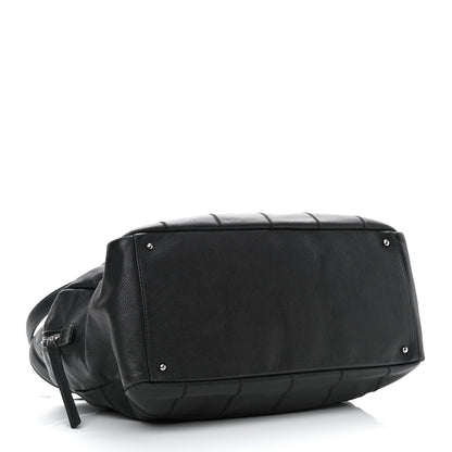 Chanel Caviar Square Stitched Large Tote Black 4 of 13