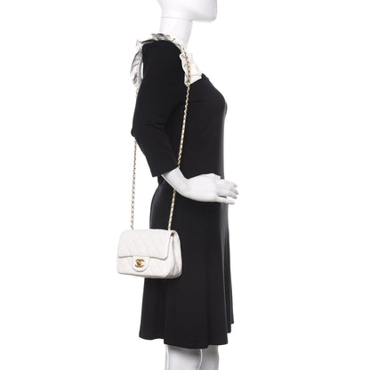 Chanel Calfskin Quilted Mini Romance Square Flap White 2 of 10