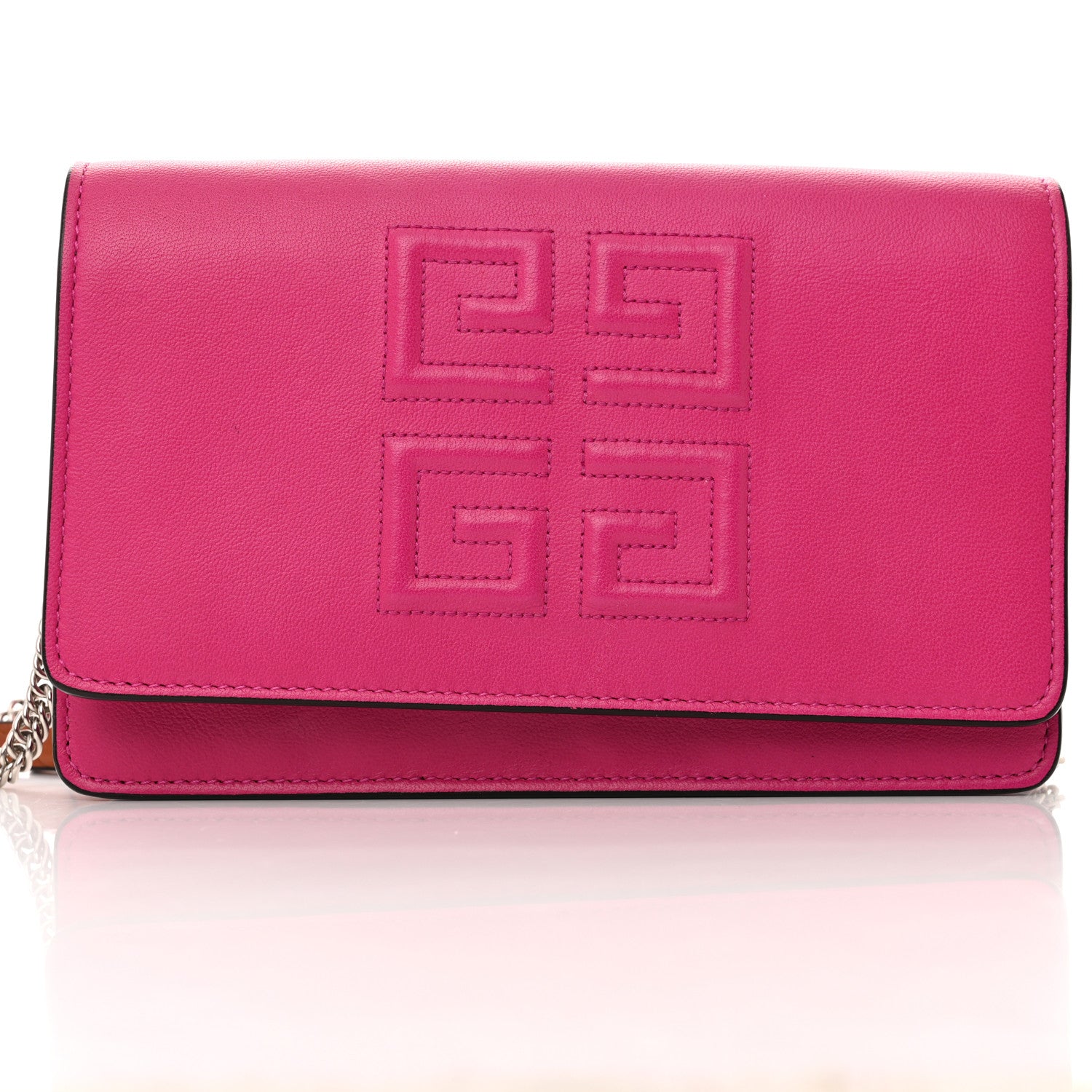 Givenchy Lambskin Emblem Chain Wallet Cyclamen 11 of 11