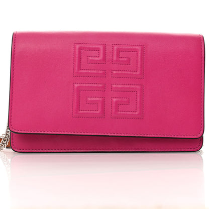 Givenchy Lambskin Emblem Chain Wallet Cyclamen 11 of 11