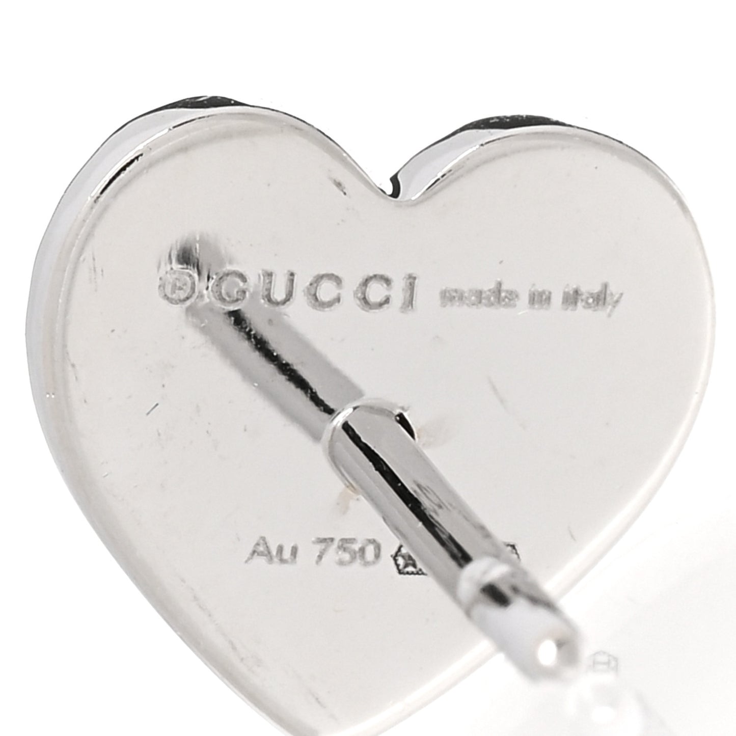 18K White Gold Diamond Icon Asymmetric Stud Earrings