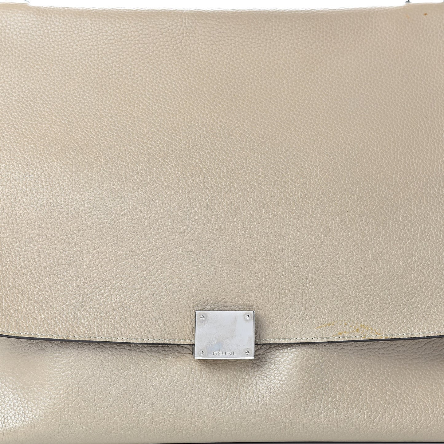 Drummed Calfskin Suede Large Trapeze Dune