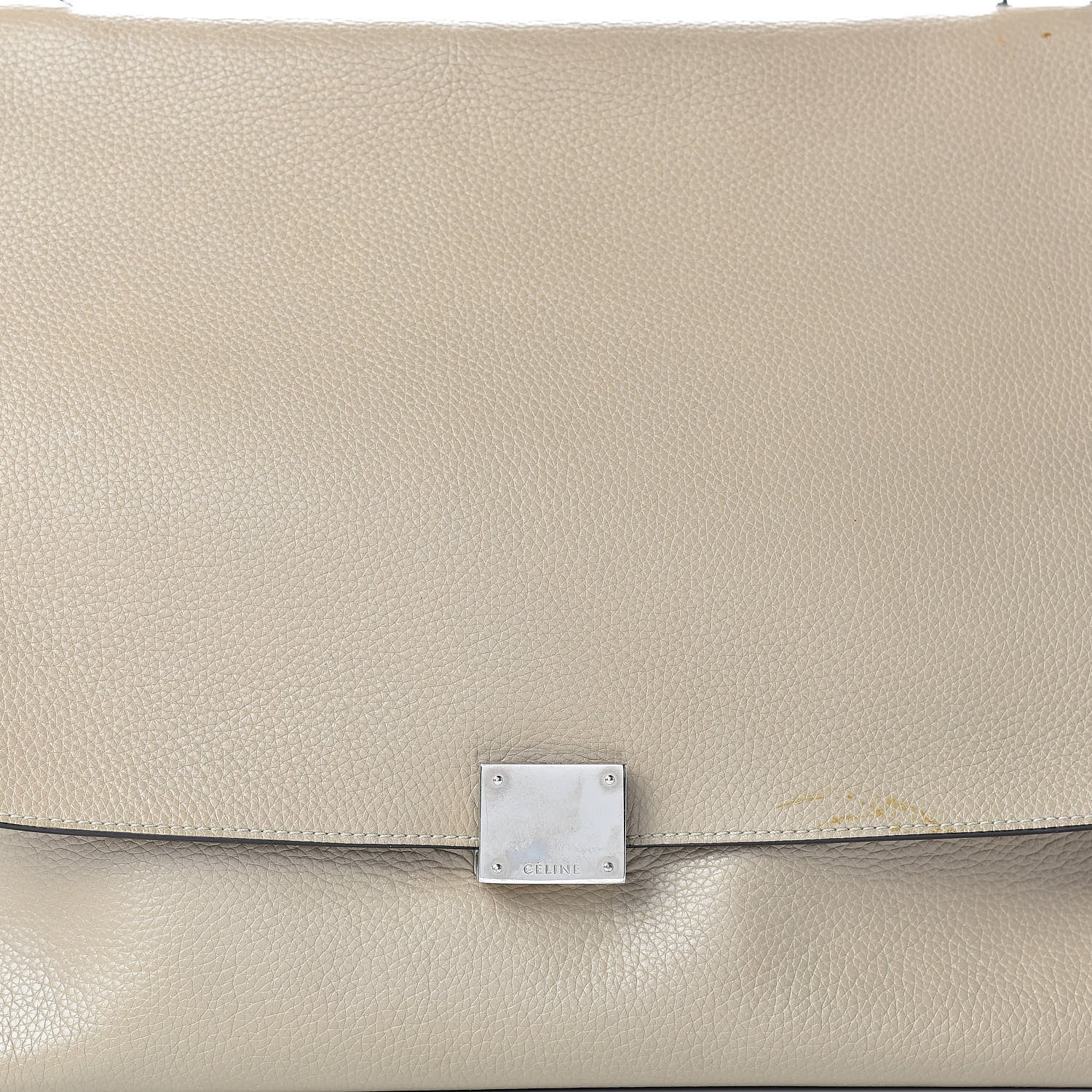 Celine Drummed Calfskin Suede Large Trapeze Dune 7 of 18