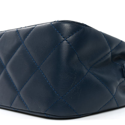 Chanel Calfskin Quilted In The Business Camera Navy 10 of 10