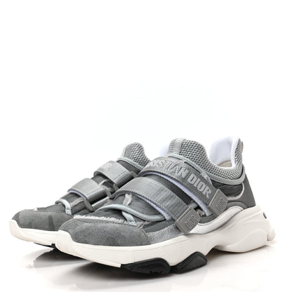 Christian Dior Technical Fabric Nylon Camouflage Womens D-Wander Sneakers 38 Silver 3 of 6