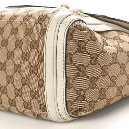 Gucci Monogram Calfskin Medium Bella Flap Bag Off White 10 of 18