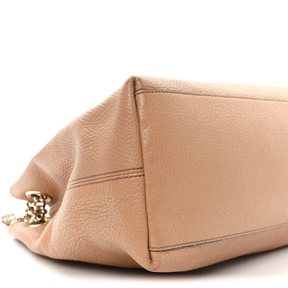 Gucci Pebbled Calfskin Medium Soho Chain Shoulder Bag Camelia 9 of 11