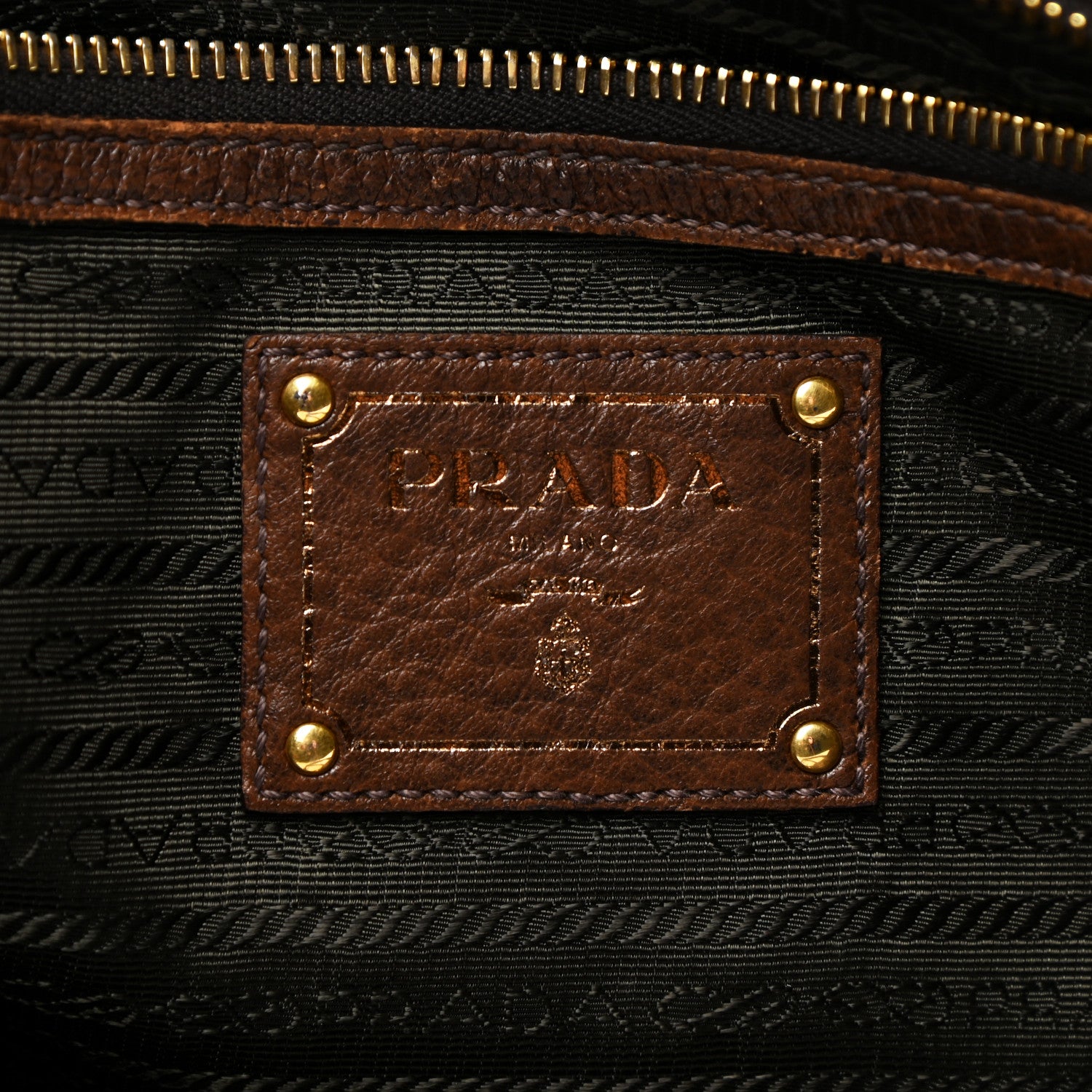 Prada Deerskin Tote Bruciato 6 of 21