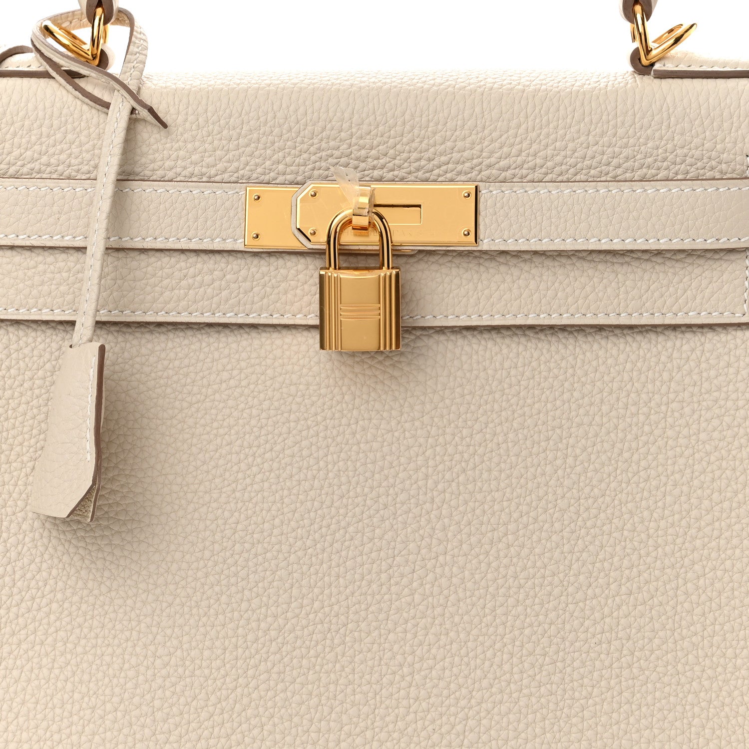 Hermes Togo Kelly Retourne 28 Craie 8 of 11