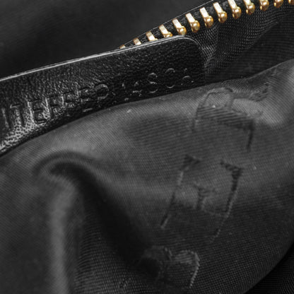Burberry Lambskin Bridle Calfskin Medium Landscape Lynher Tote Black 8 of 8
