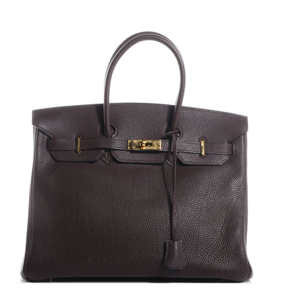 Hermes Togo Birkin 35 Chocolate 1 of 8