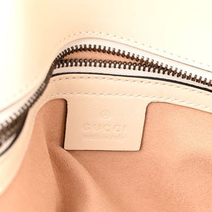 Gucci Calfskin Matelasse Small GG Marmont Shoulder Bag White 6 of 10