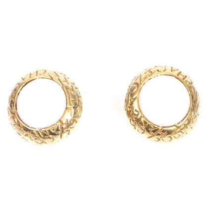 Chanel Metal CC Clip On Earrings White and Gold 1 of 4
