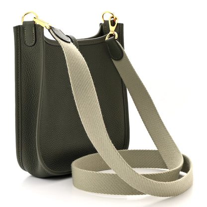 Hermes Taurillon Maurice Amazone Evelyne TPM Vert Olive Sauge 3 of 11