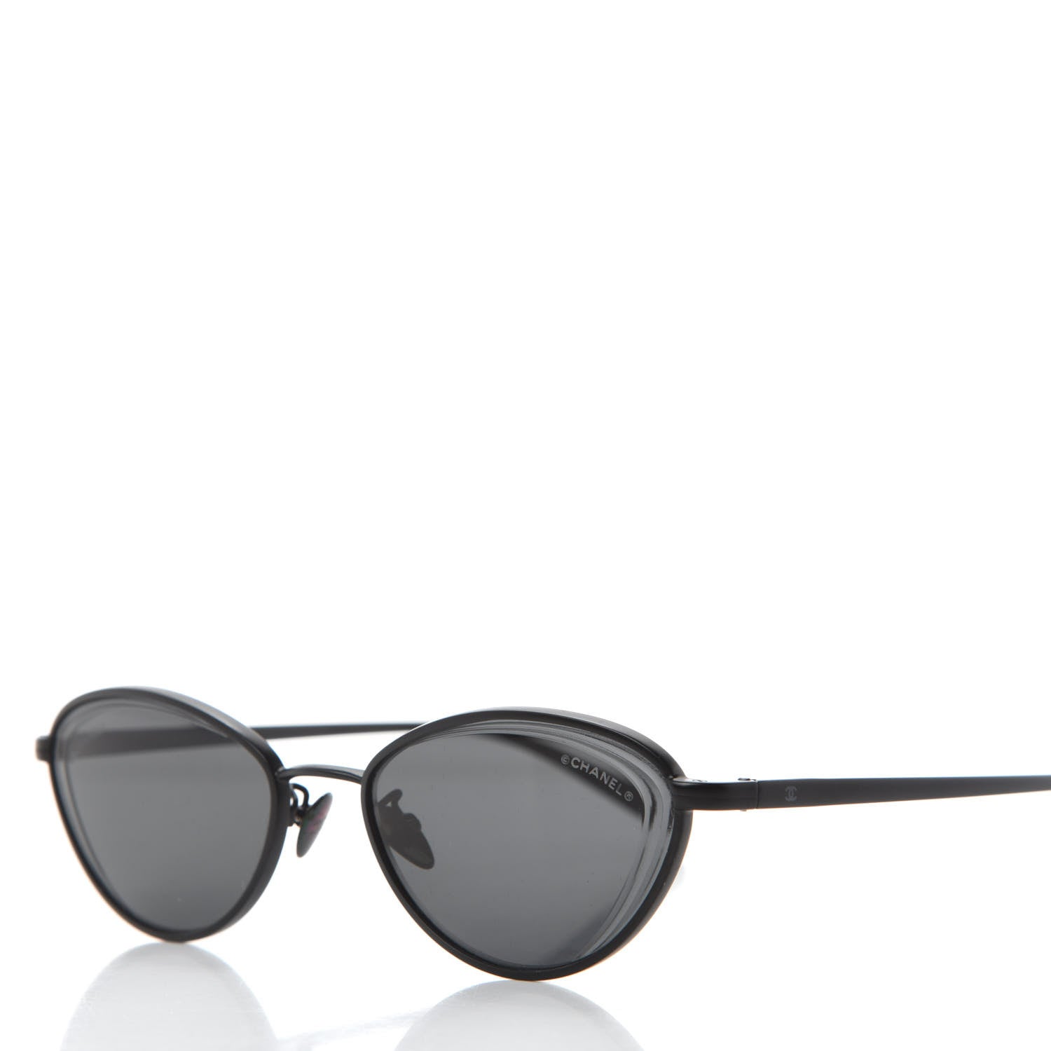 Chanel Cat Eye Sunglasses 4255 Black 5 of 8