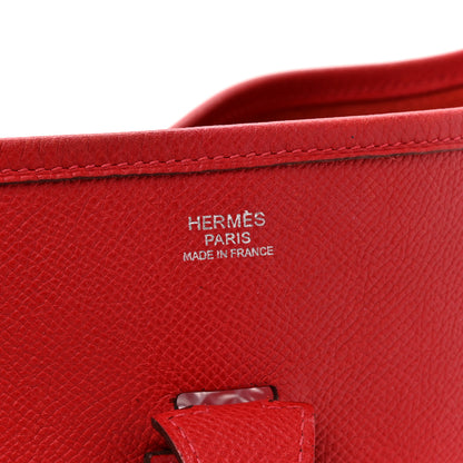 Hermes Epsom Evelyne III PM Rouge Casaque 6 of 13
