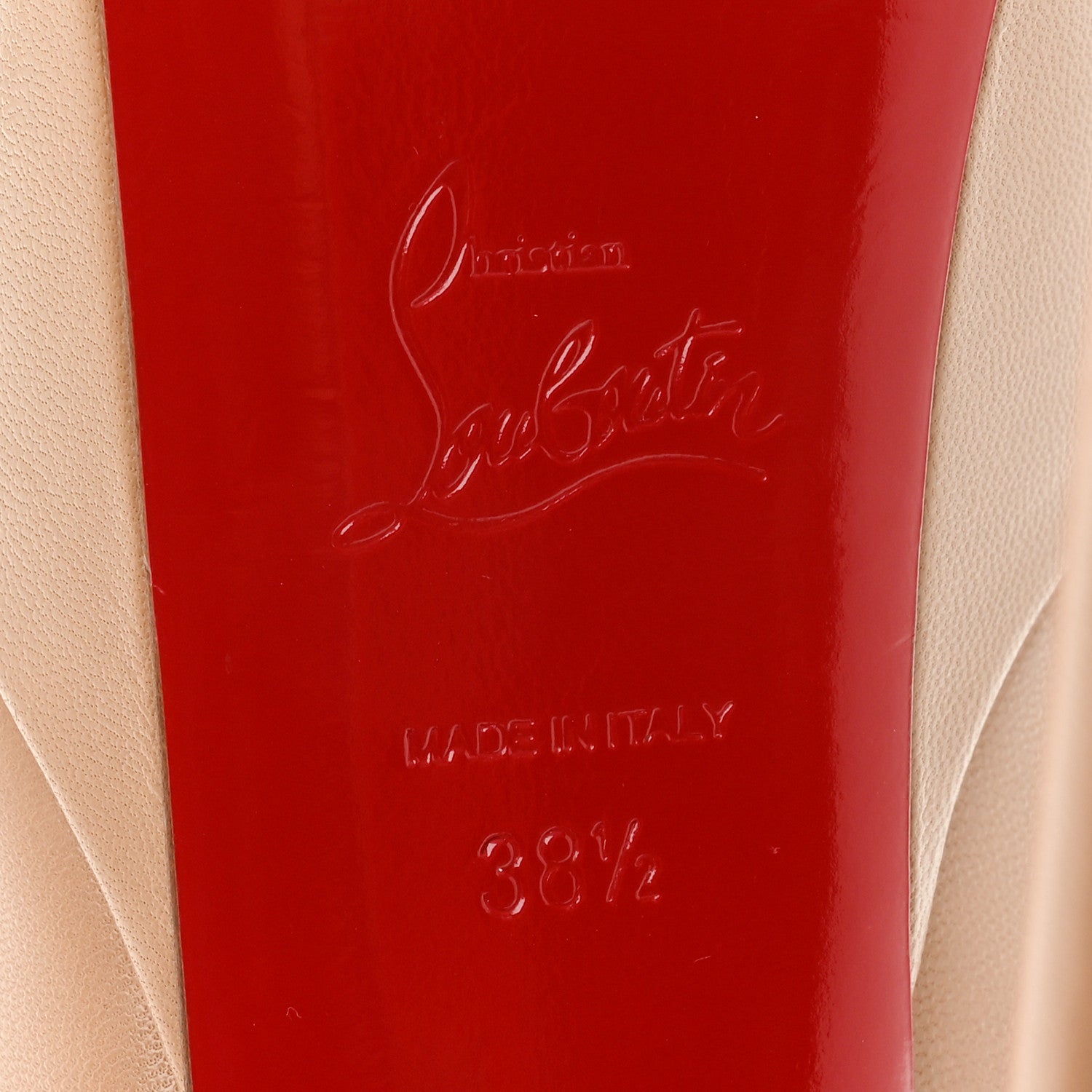 Christian Louboutin Kid Dolly 160 Pumps 38.5 Nude 8 of 9