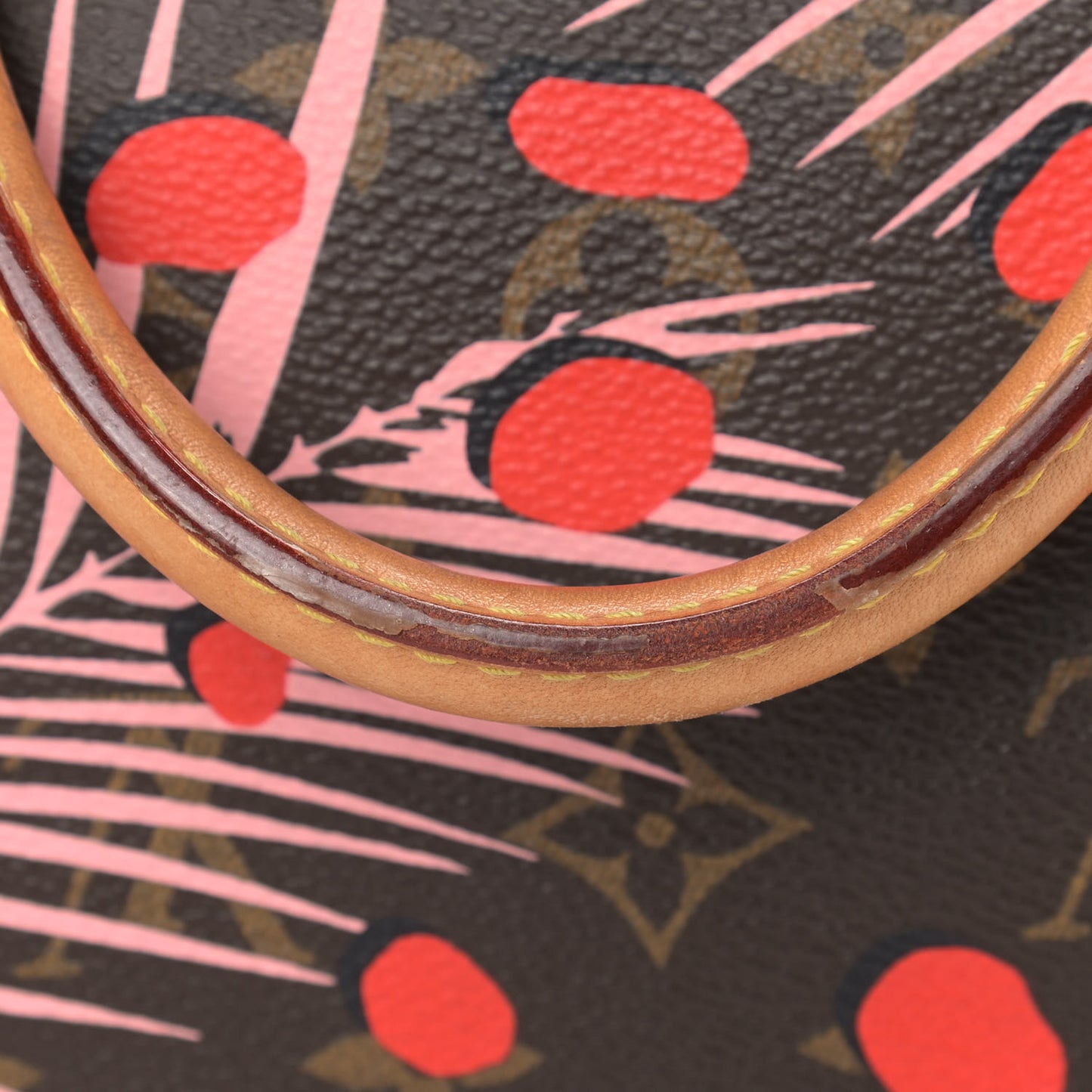 Monogram Jungle Dots Speedy 30 Sugar Pink Poppy