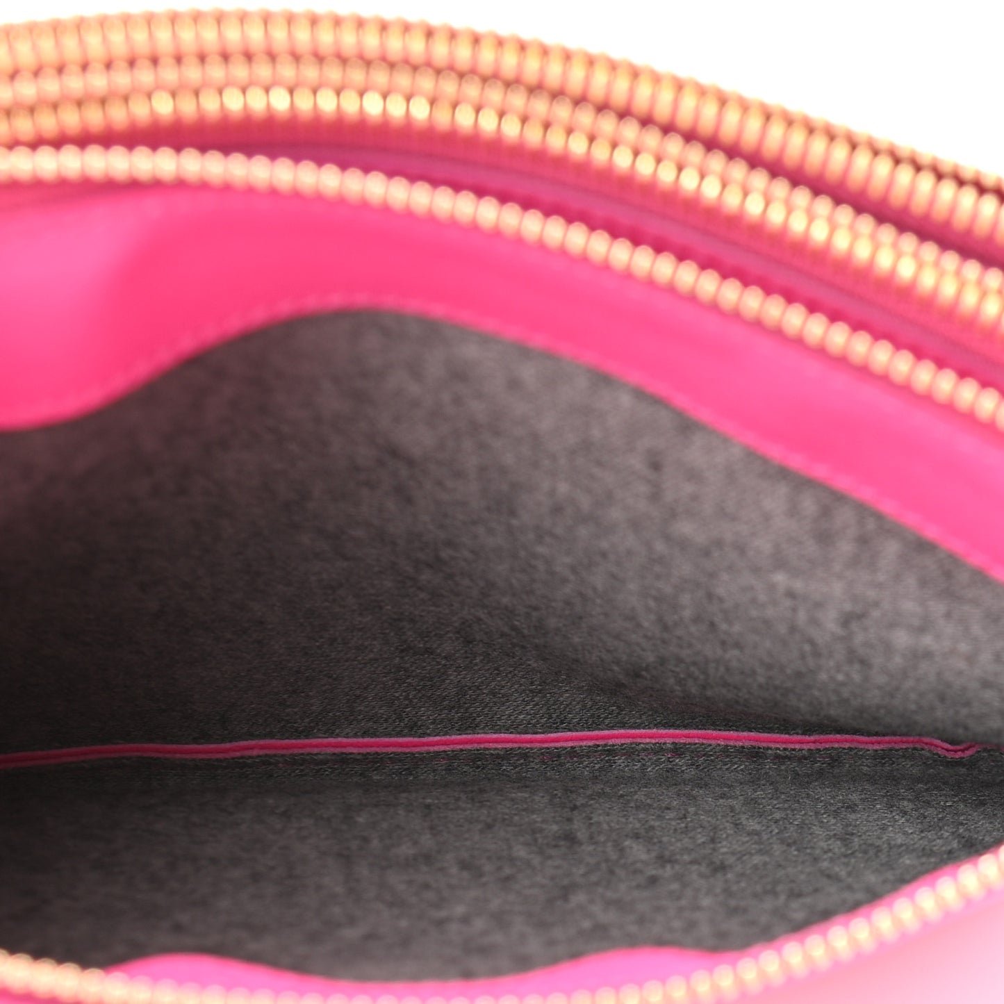 Lambskin Small Trio Crossbody Bag Fluo Fuchsia