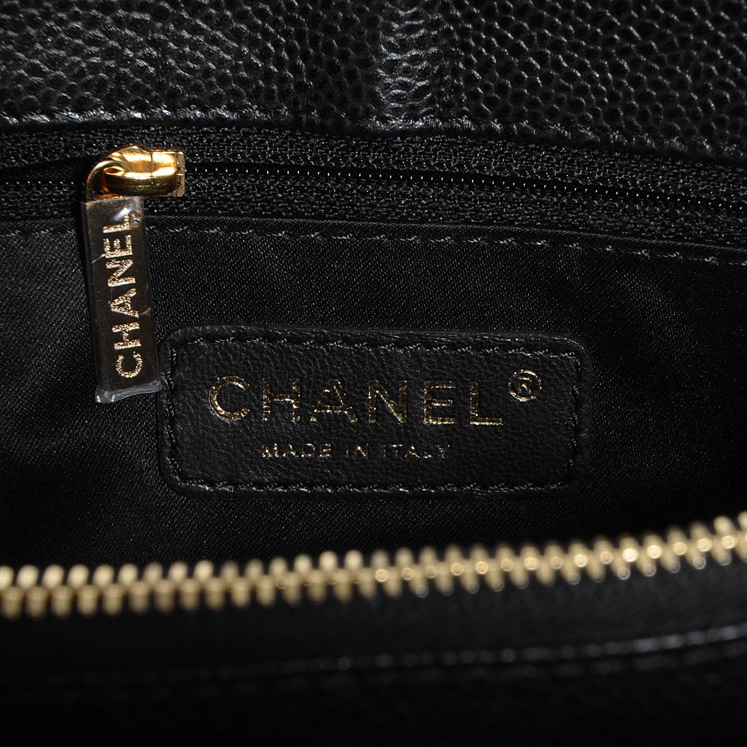 Chanel Caviar Quilted Grand Shopping Tote GST Black 6 of 7