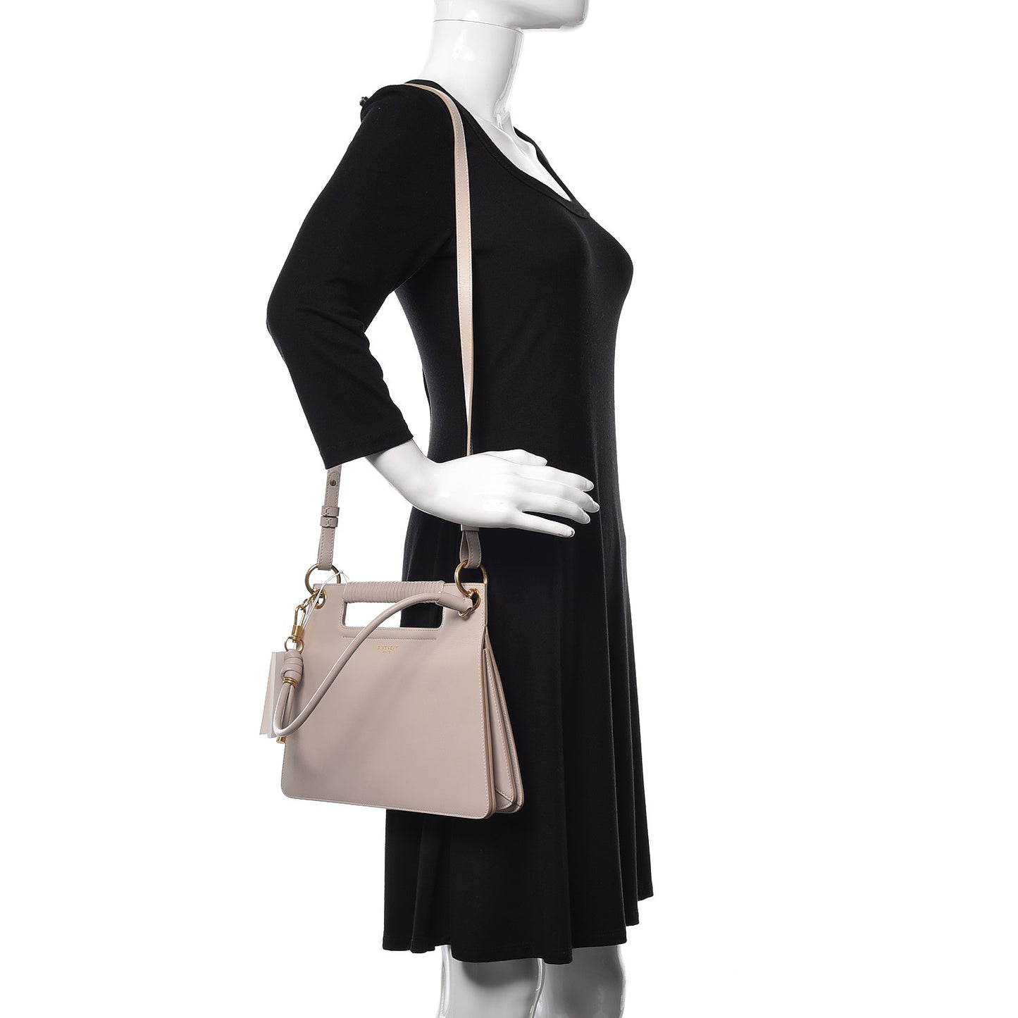 Calfskin Medium Whip Top Handle Crossbody Natural