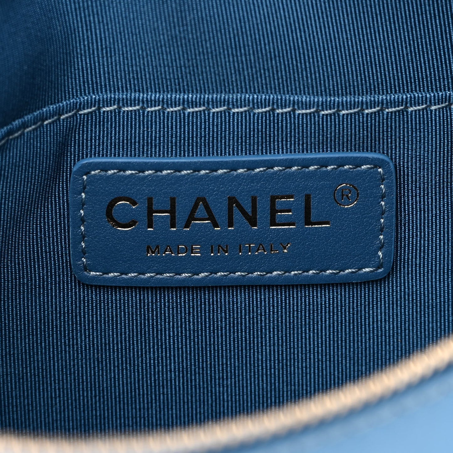 Lambskin Quilted Bi Waist Bag Fanny Pack Blue