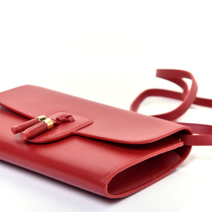 Celine Smooth Calfskin Tassels Wallet On Strap Red 7 of 9