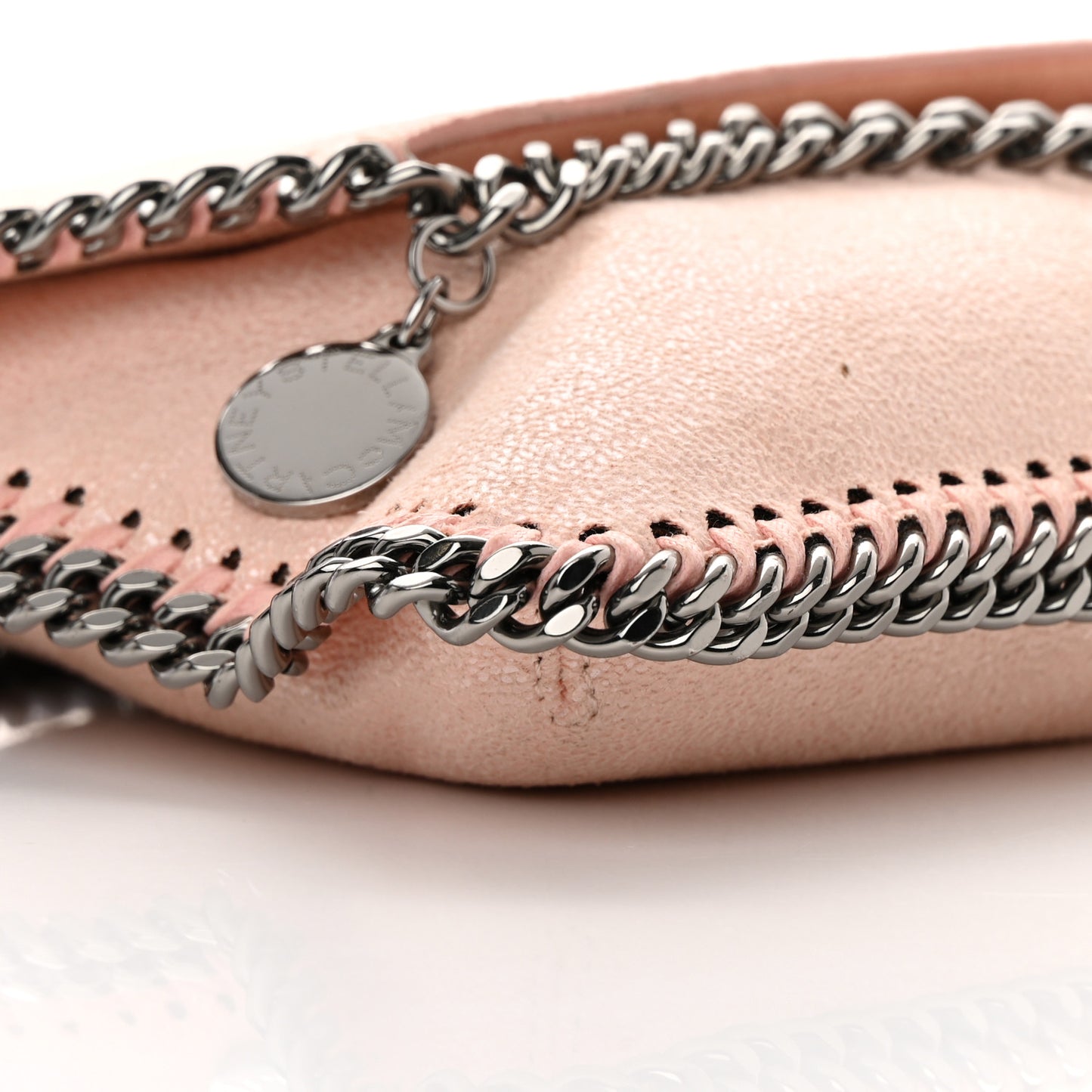 STELLA MCCARTNEY Shaggy Deer Mini Falabella Crossbody Bag Powder