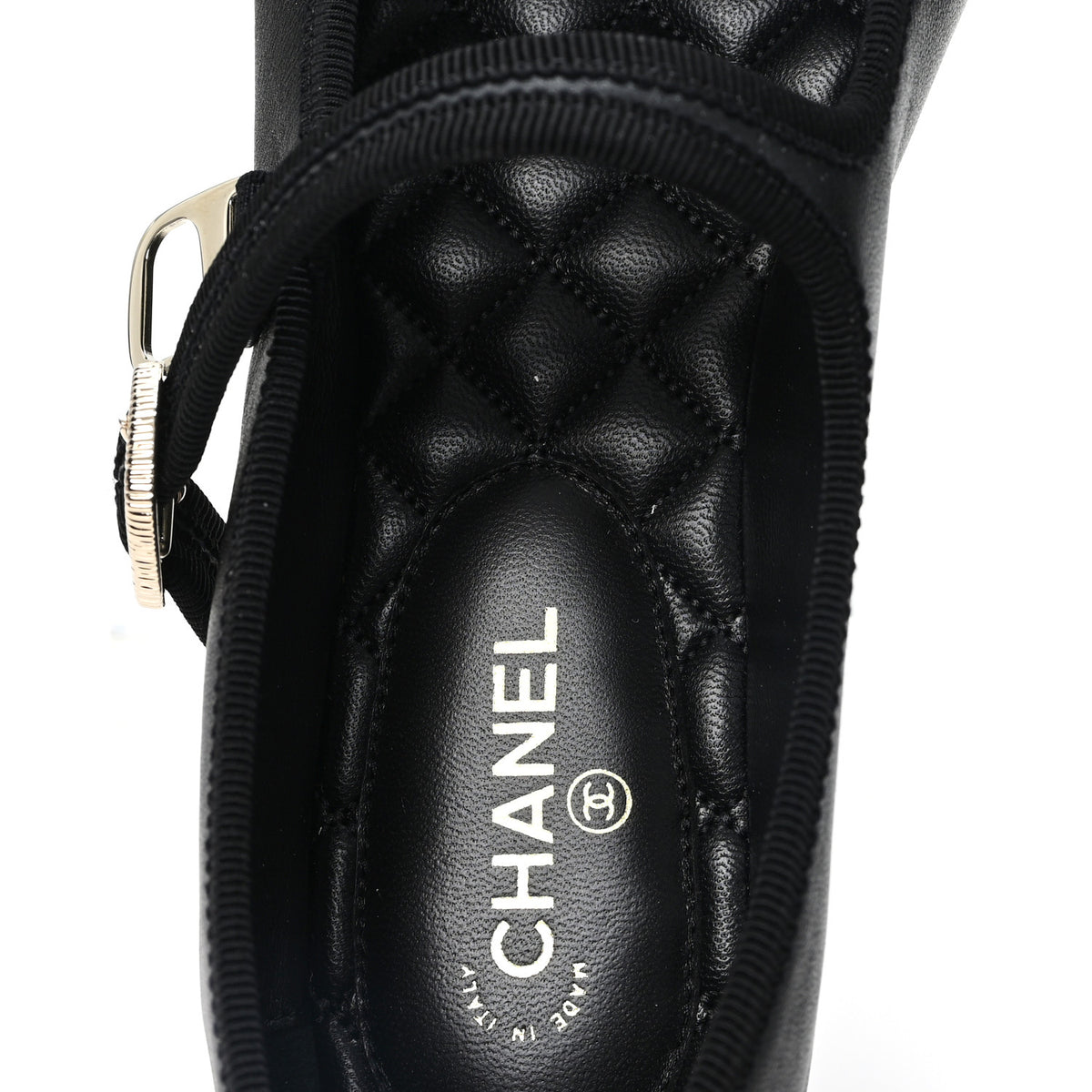 Chanel Lambskin Mary Jane Flats 40.5 Black 8 of 10