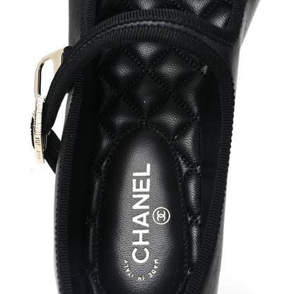 Chanel Lambskin Mary Jane Flats 40.5 Black 8 of 10